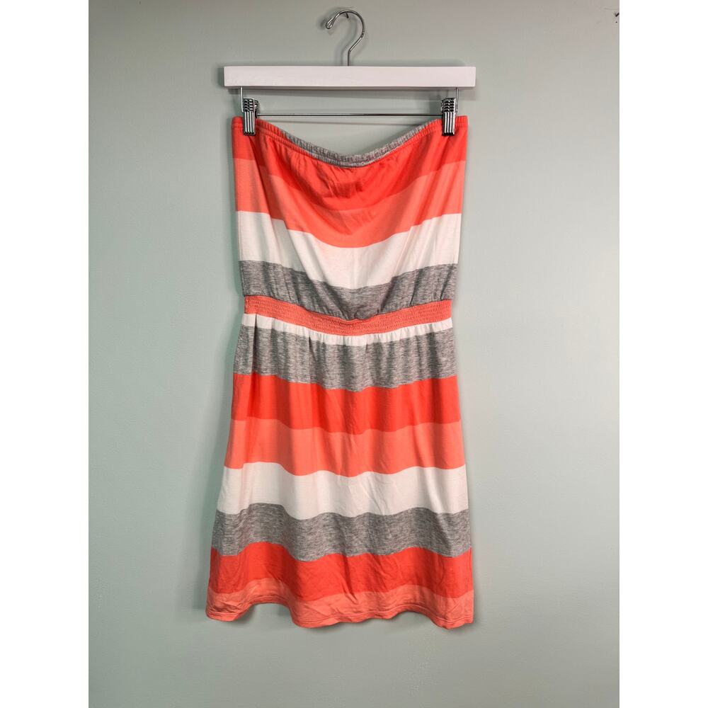 EUC! Banana Republic Strapless Mini Colorblock Dress - Medium - Pink - Y2K